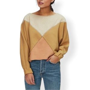 Free People Montauk Pieced Sweatshirt